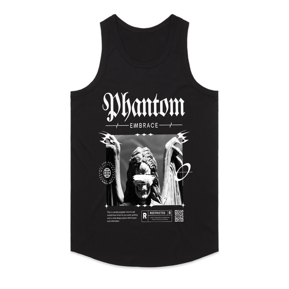 Phantom Embrace: Dark Aesthetic Streetwear Tee