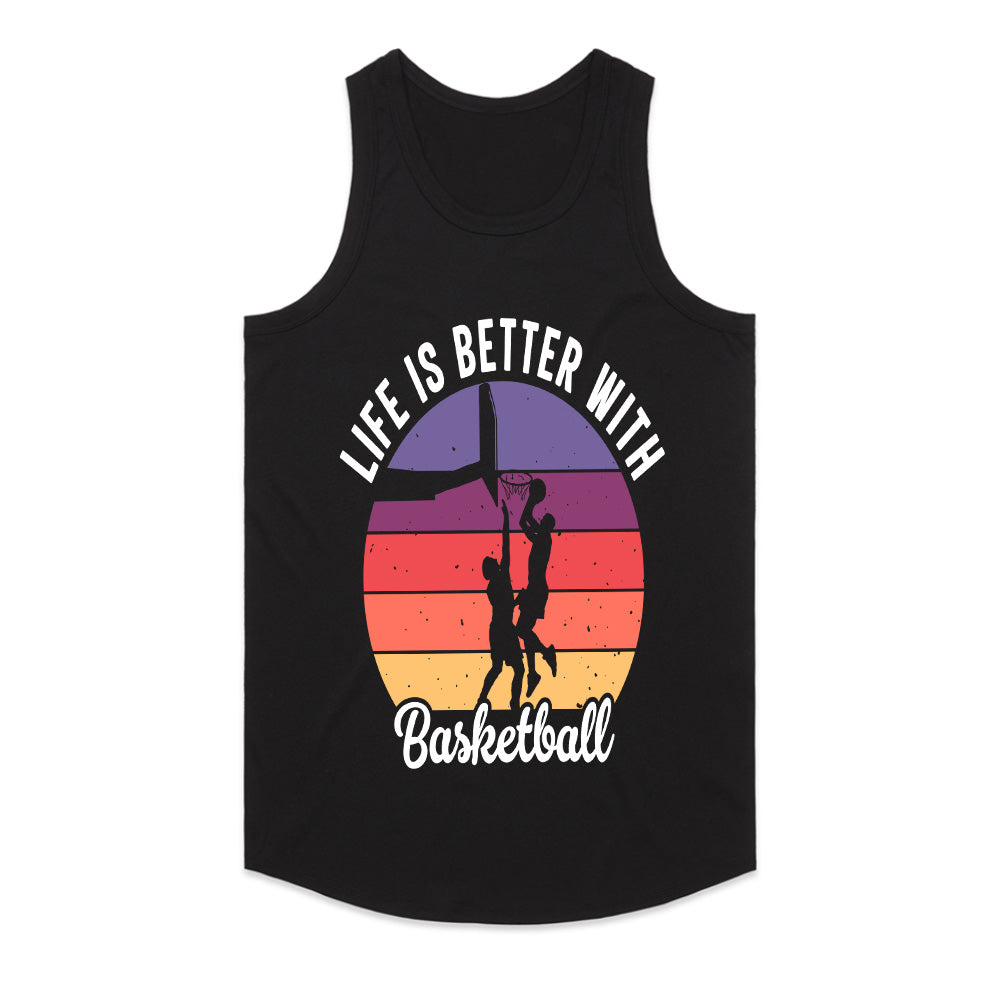 Sunset Hoops: Life is Better with Basketball Tee