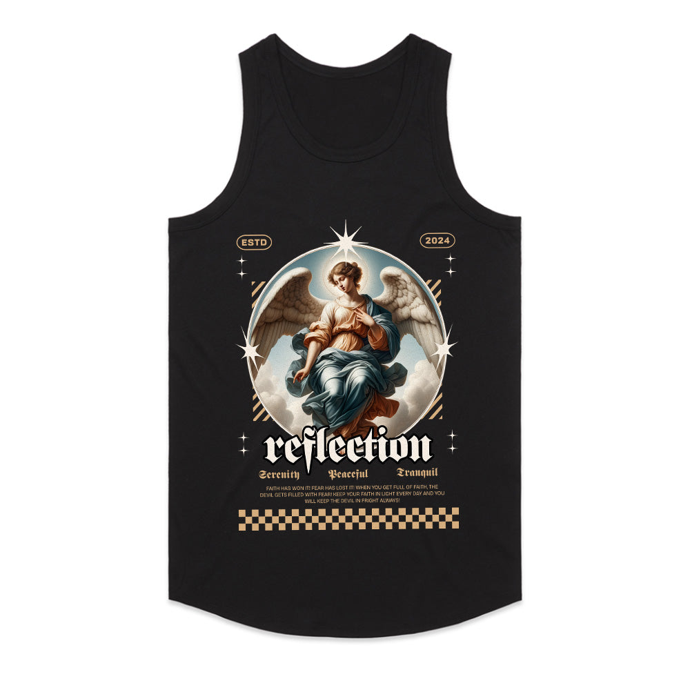 Celestial Serenity: Reflection Angel Tee
