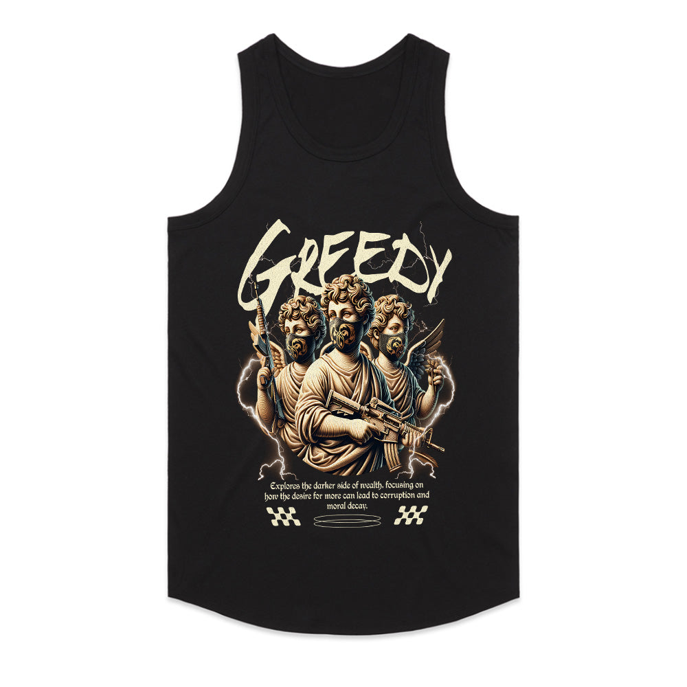 Greedy Saints: The Corruption of Desire Tee