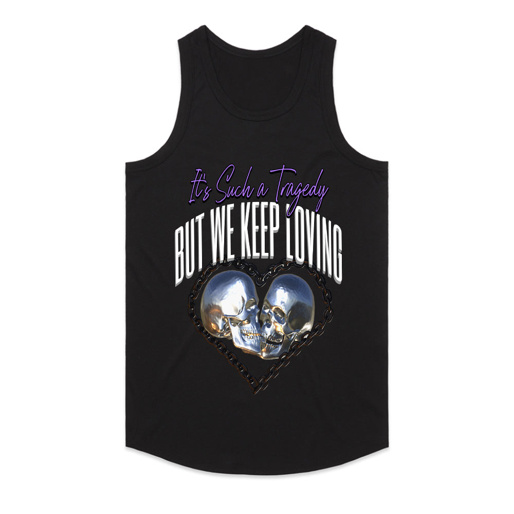 Tragic Devotion: Eternal Love Skull Tee