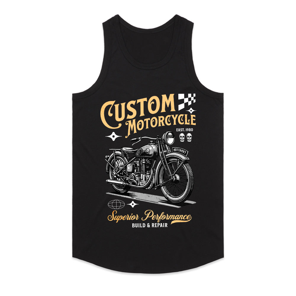 Vintage Torque: Custom Motorcycle Heritage Tee