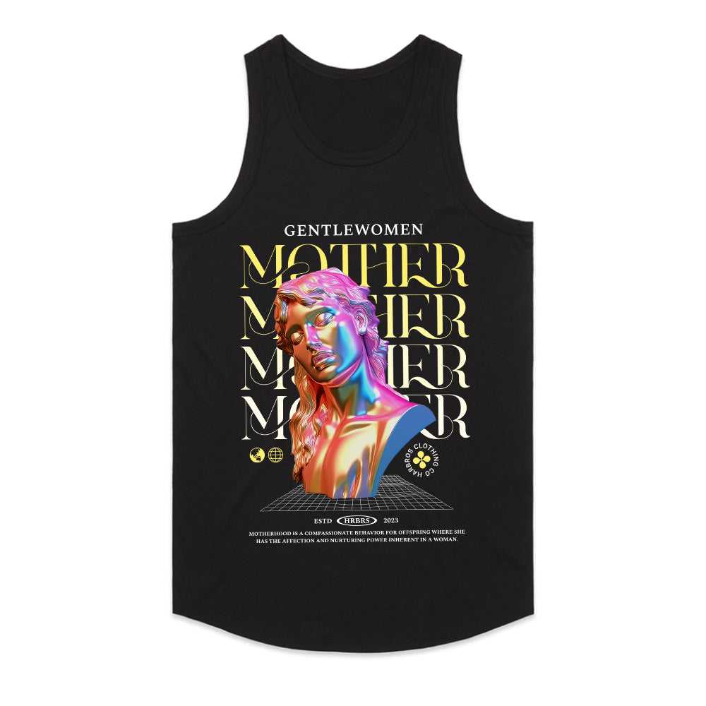 Ethereal Matriarch: Chromatic Goddess Motherhood Tee