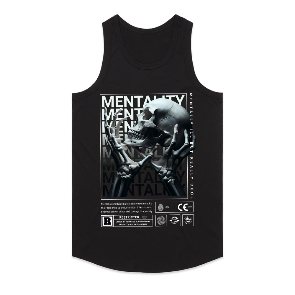 Grim Resilience: Mentality Skull Street Tee