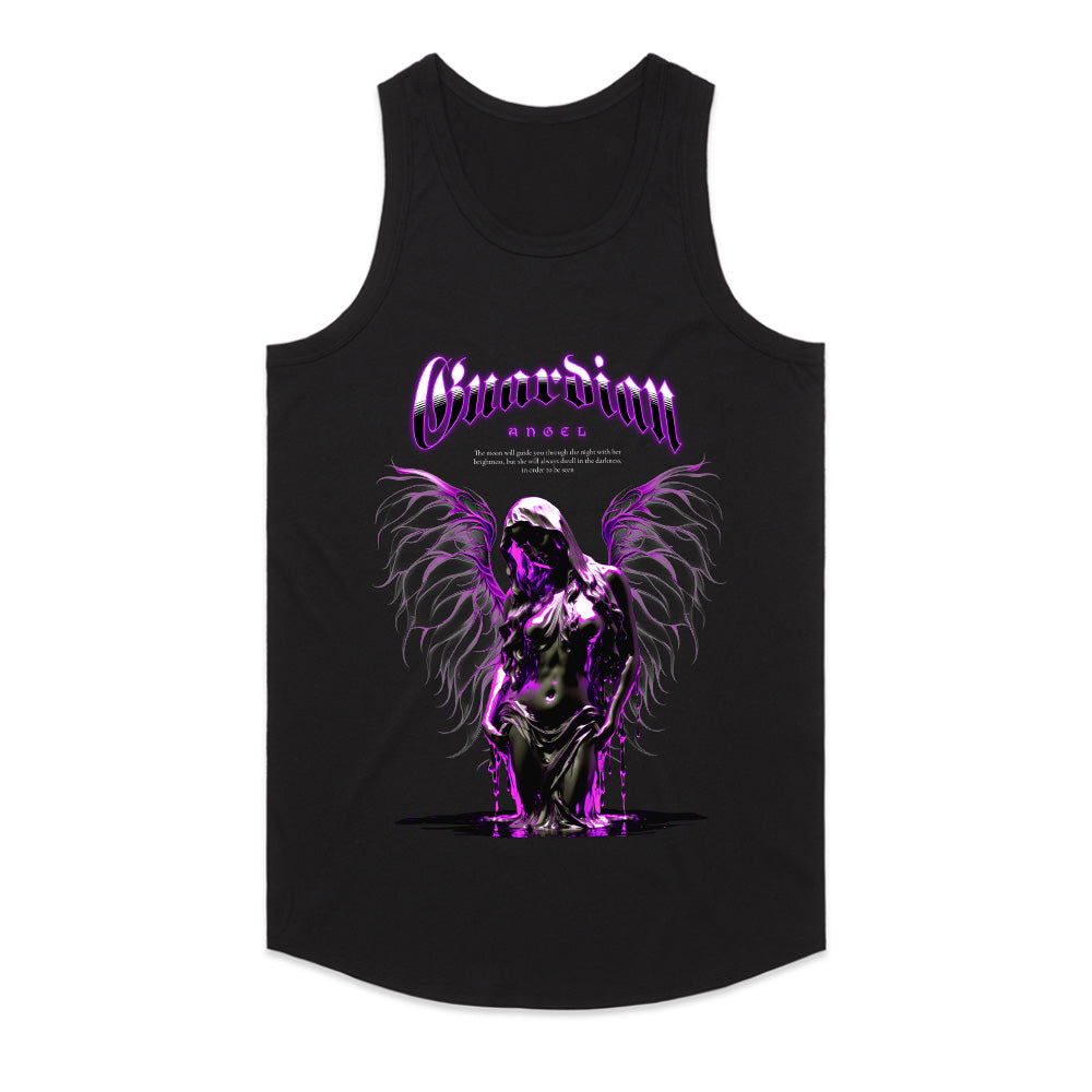 Shadowlight Guardian: Neon Angel Streetwear Tee