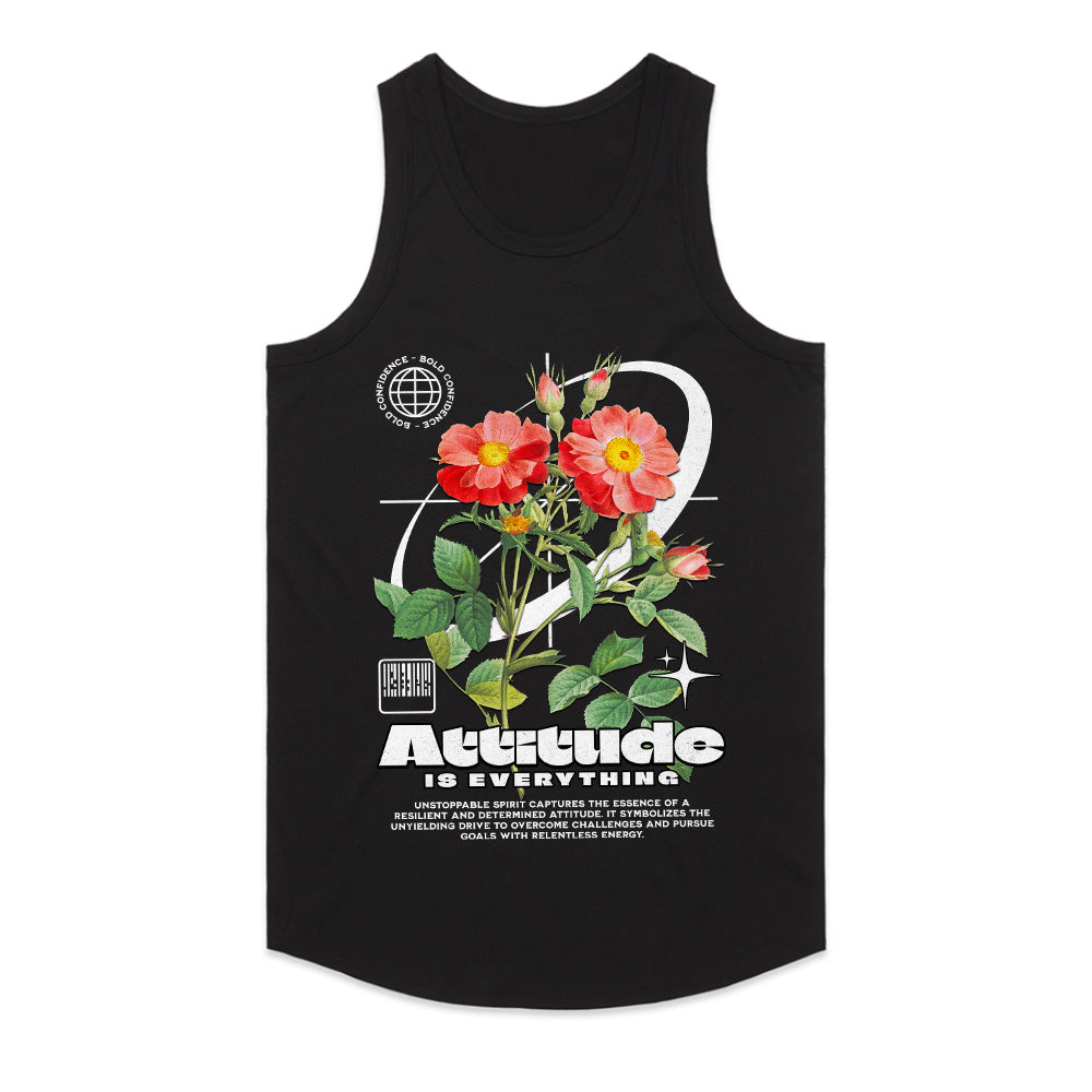 Relentless Bloom: Attitude is Everything Floral Tee