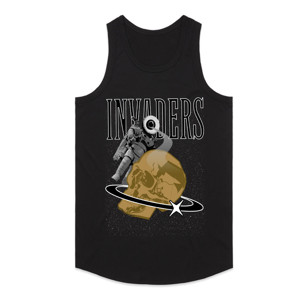 Cosmic Invaders: Astronaut & Skull Galaxy Tee