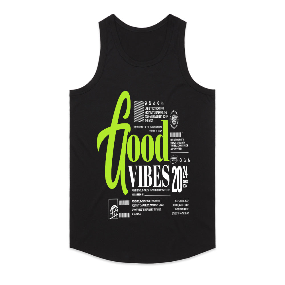 Radiant Mindset: Good Vibes Typography Tee