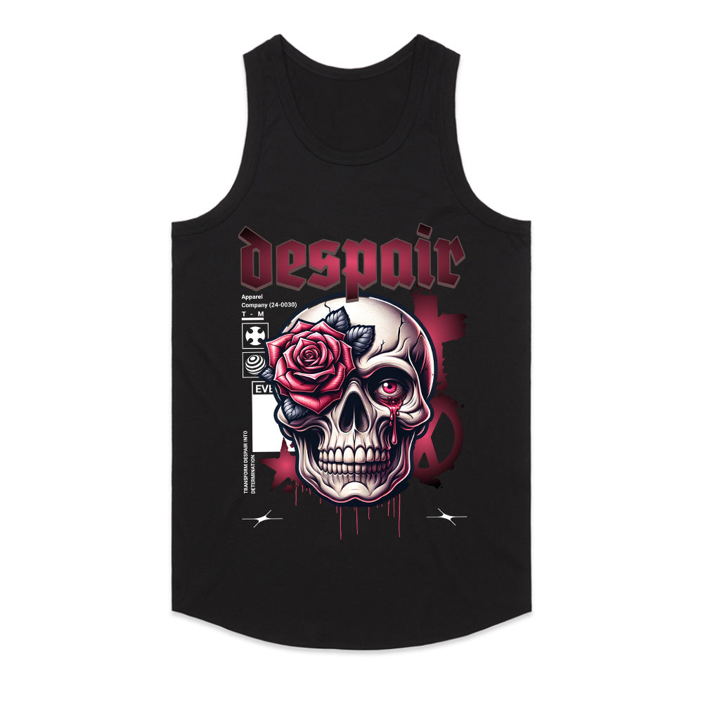 Roses & Ruin: Crimson Despair Skull Tee