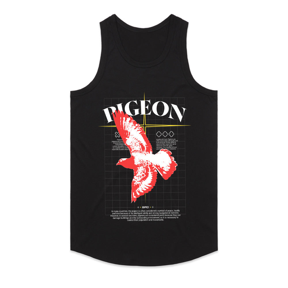 Urban Flight: Pigeon Grid Streetwear Tee