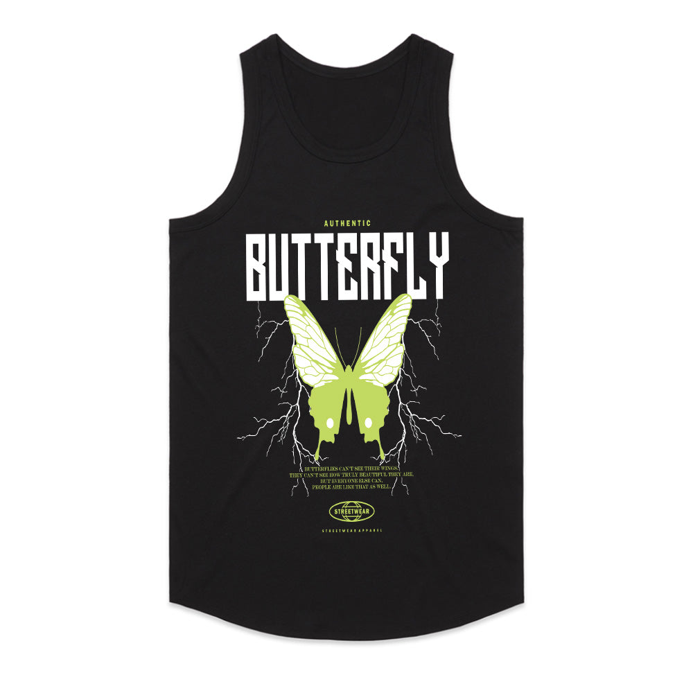 Electric Metamorphosis: Authentic Butterfly Streetwear Tee