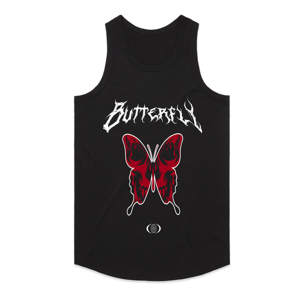 Dark Metamorph: Gothic Butterfly Streetwear Tee