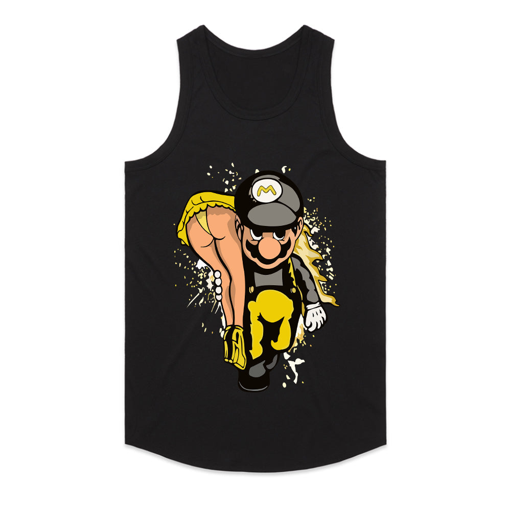 Retro Mischief: Bold Mario Parody Tee