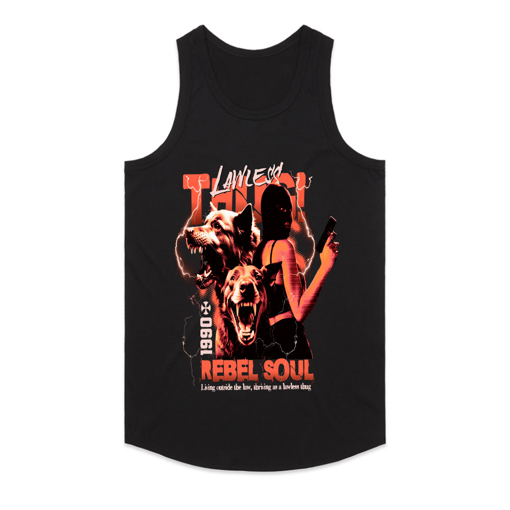 REBEL SOUL: Lawless Thug Streetwear Tee