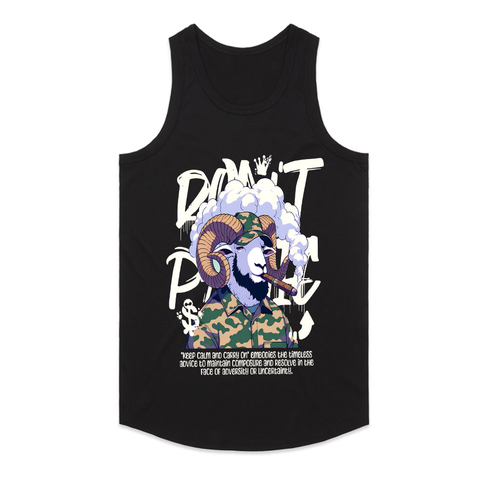 Smoke King: Don’t Panic Goat Tee