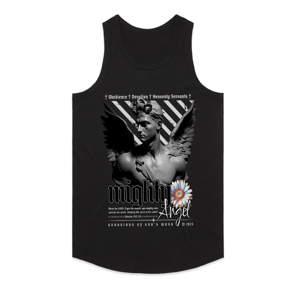 Celestial Sentinel: Mighty Angel Guardian Tee