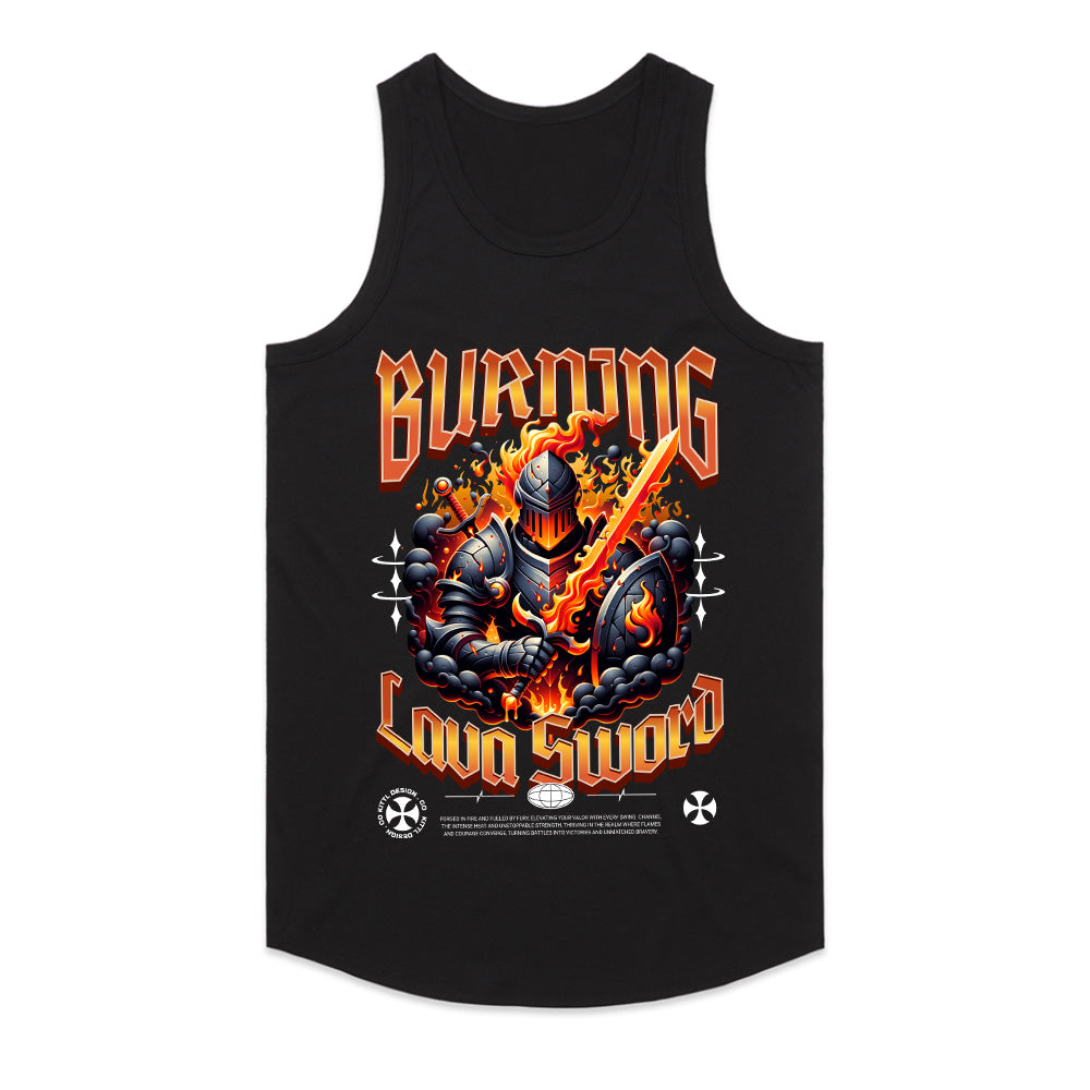 Inferno Knight: Burning Lava Sword Tee