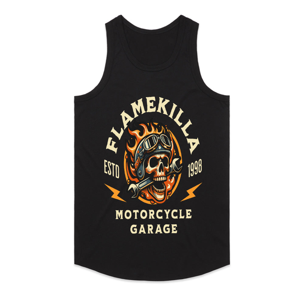 FlameKilla Inferno Skull Garage Tee