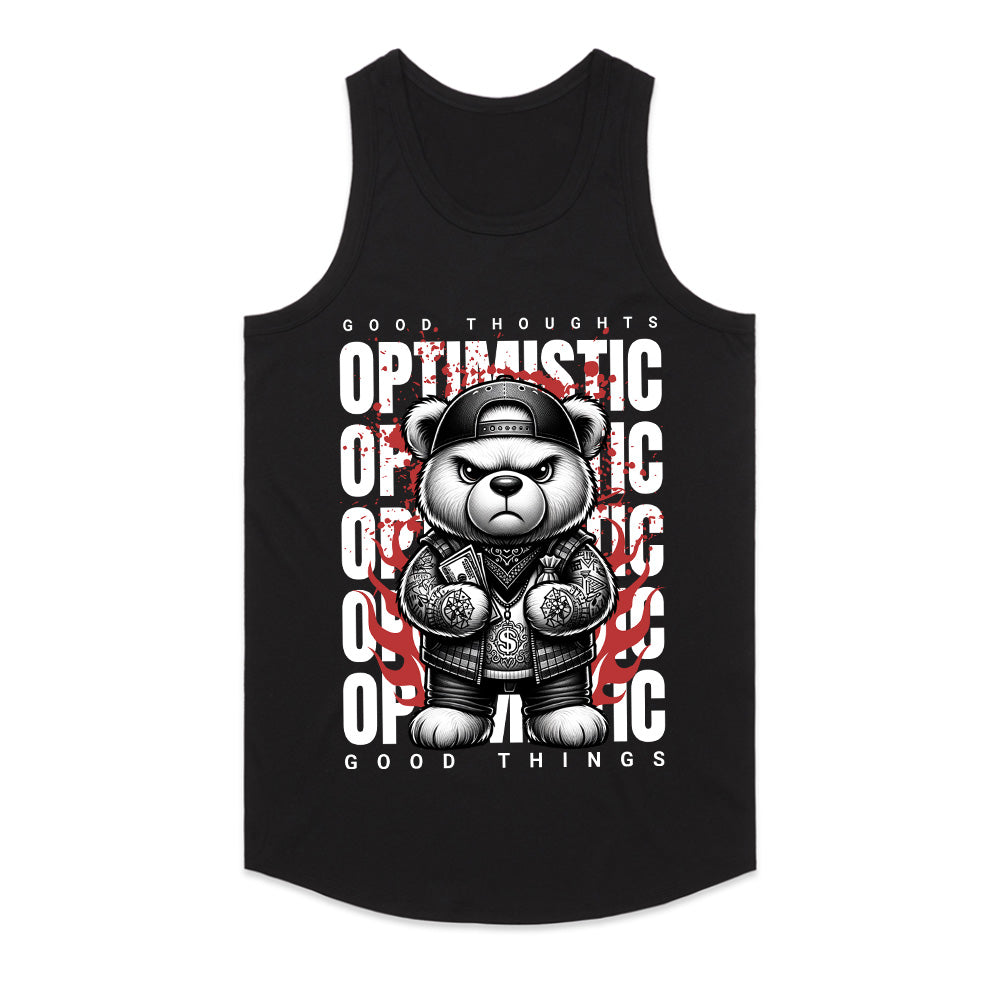 Hustle Bear: Optimistic Swagger Tee