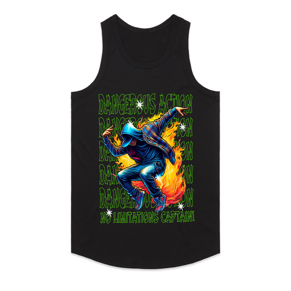 Inferno Hustle: Dangerous Action Street Tee