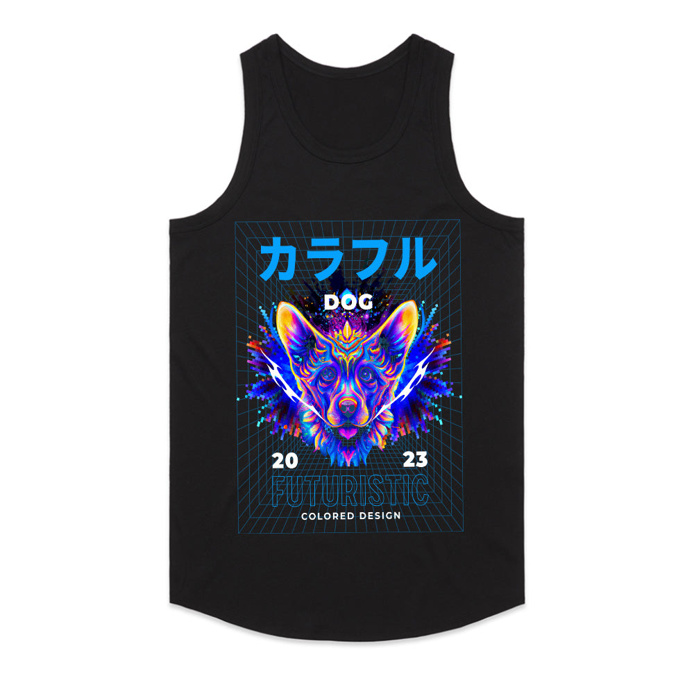 Neon Prism Pup Tee