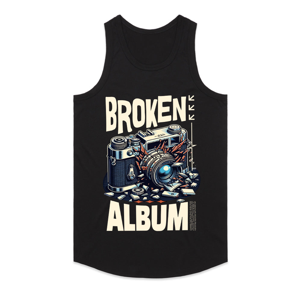 Broken Album Retro Camera Tee