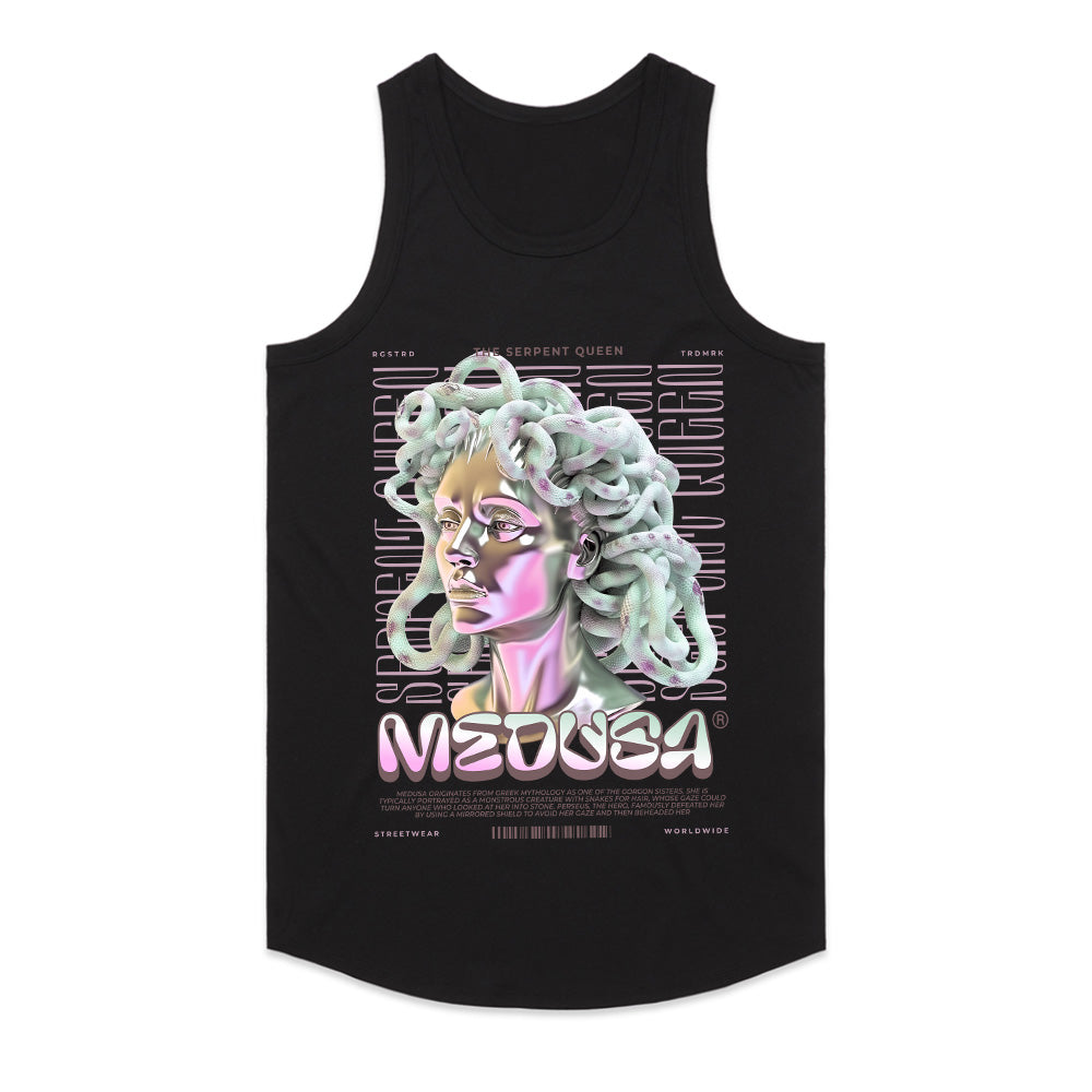Serpent Queen: Neon Medusa Streetwear Tee