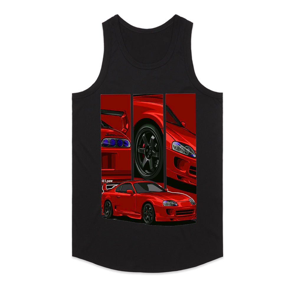 Supra MK4 Red Legend: JDM Icon Split Edition