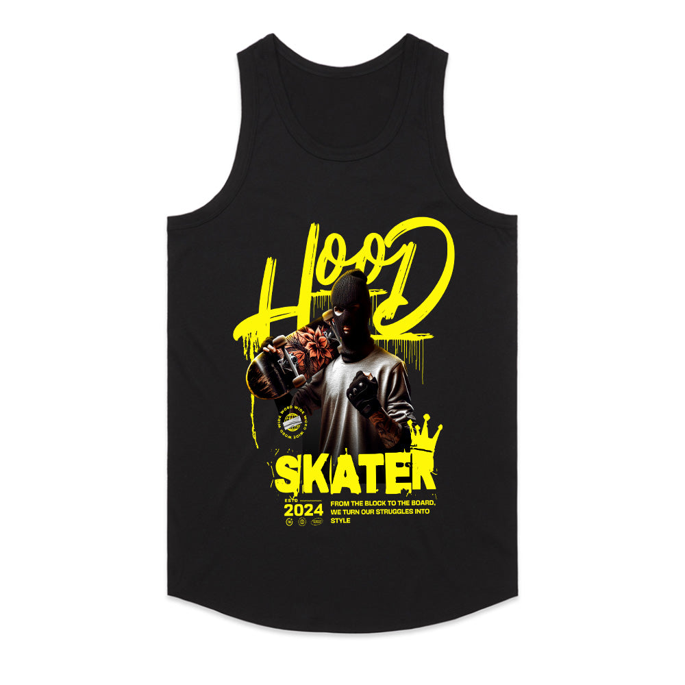 Hood Skater: Urban Warrior Streetwear Tee