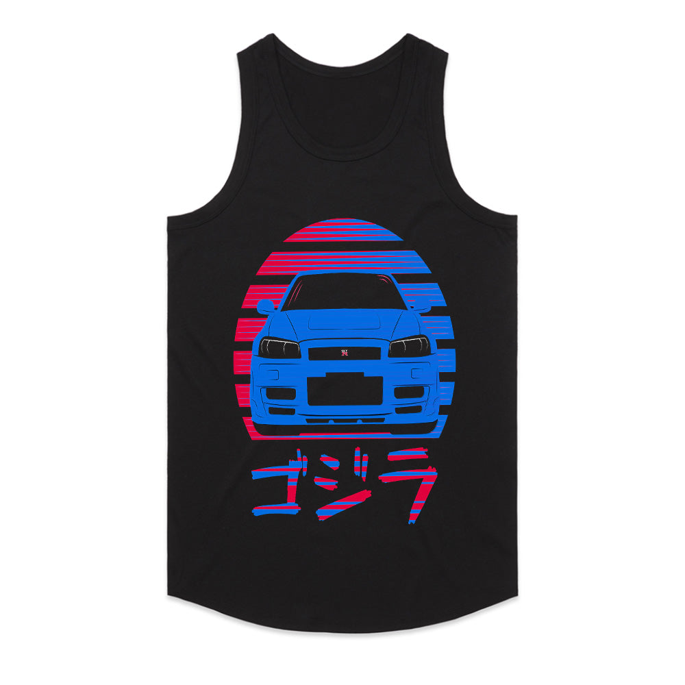 R34 Neo Godzilla: Vaporwave Skyline Edition