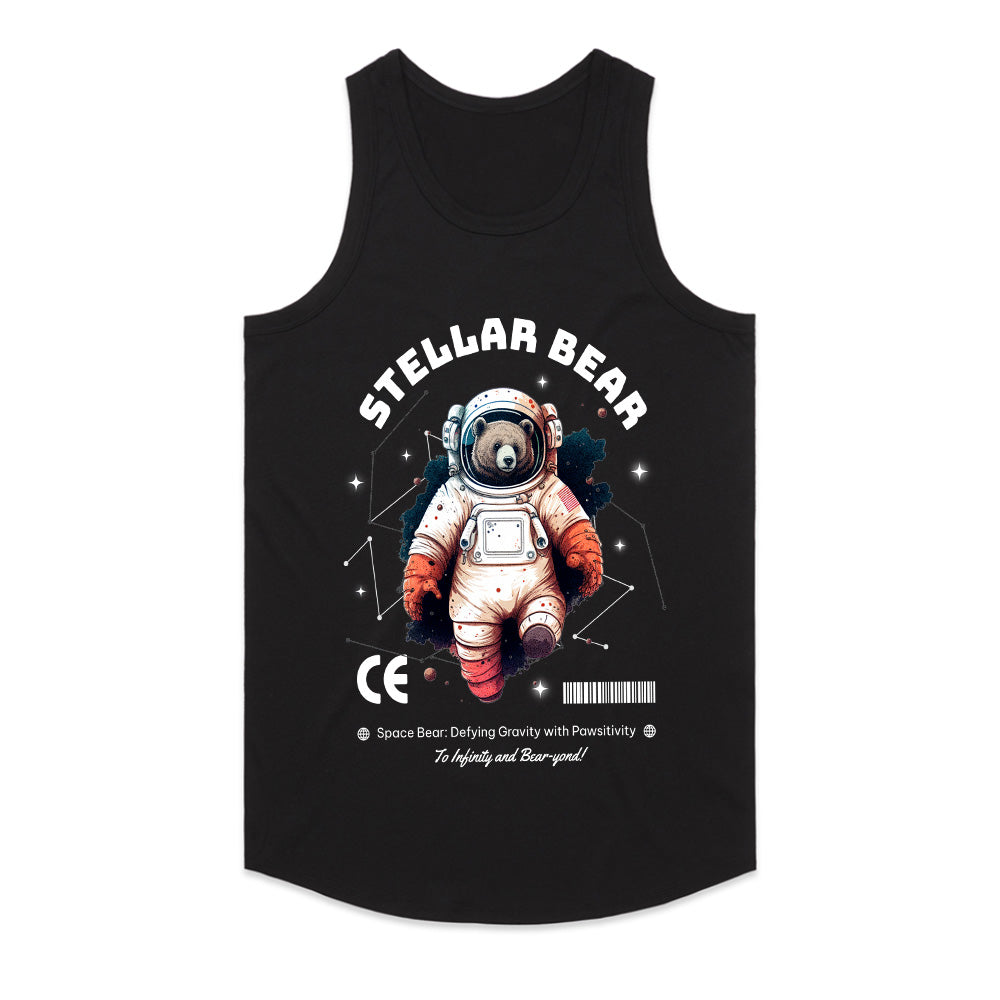 Stellar Bear" Astronaut Space Explorer Graphic Tee