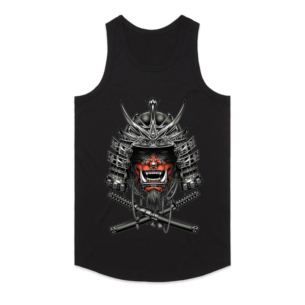 Wrathful Ronin: Crimson Oni Samurai Tee