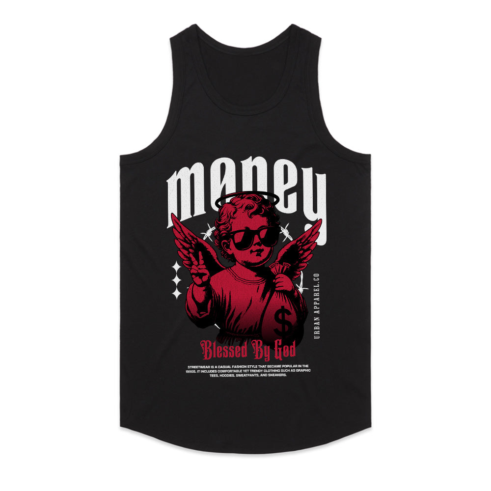 Heavenly Hustle: Blessed Money Angel Tee