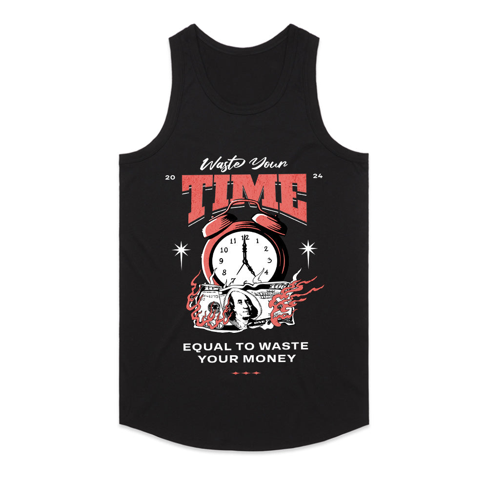Clockburn Hustle: Waste Time, Waste Money Tee