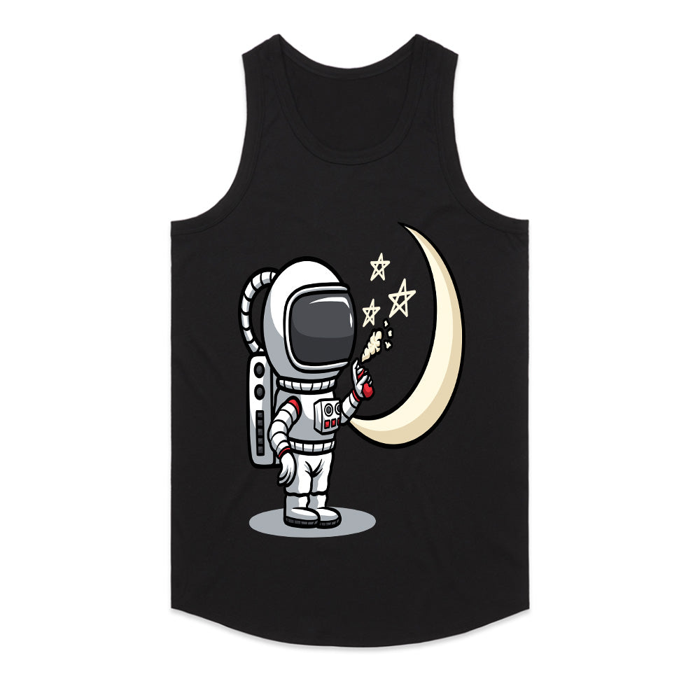 Cosmic Dreamer: Star Painter Astronaut Tee