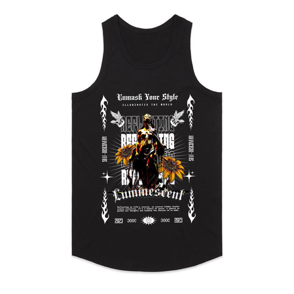 Luminescent Reflection: Unmask Your Style Tee