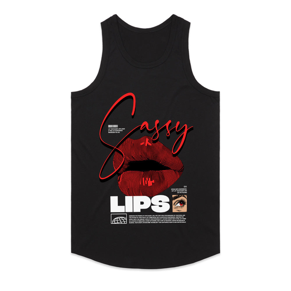 Sassy Lips: Bold Expression Tee