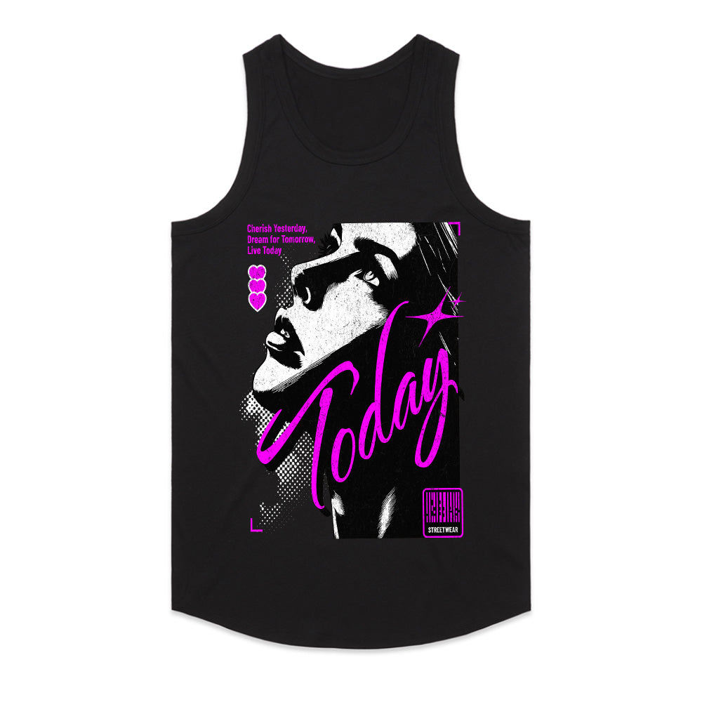 Live Today – Retro Pop Noir Tee