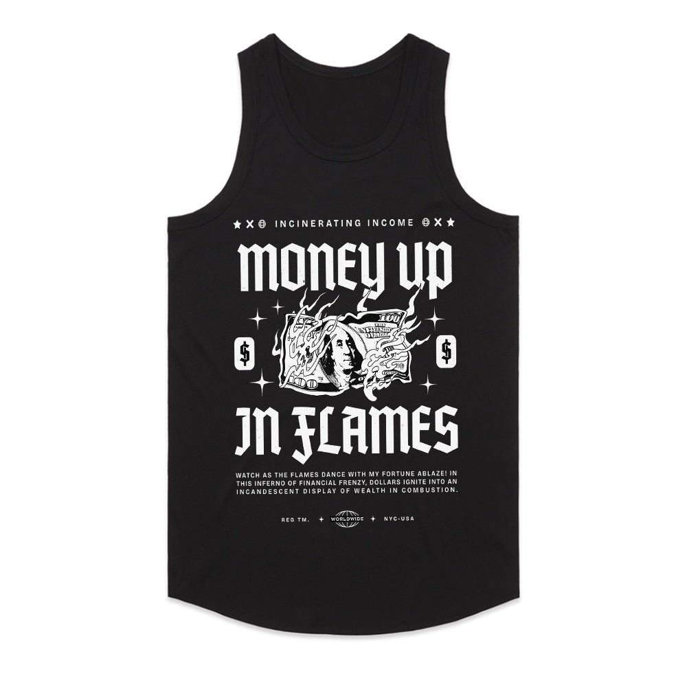 Money Up in Flames – Wealth Burn Edition Tee