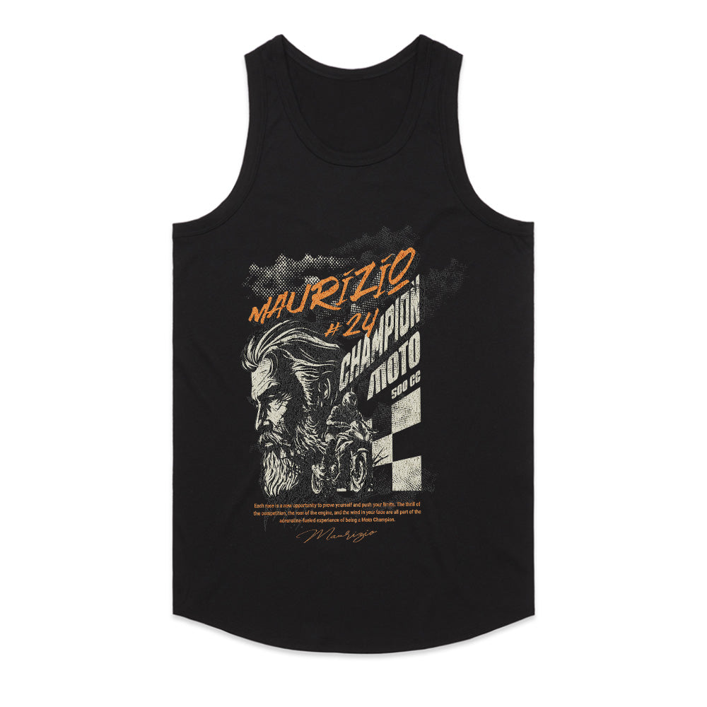 Maurizio Moto Champion T-Shirt – Speed, Legacy, and Glory