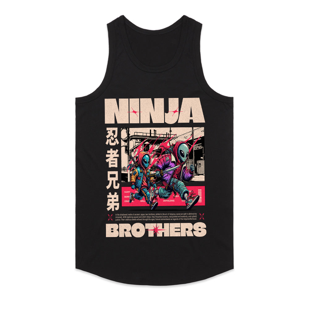 Cyber Ninja Brothers: Urban Shadows Sci-Fi Graphic Tee