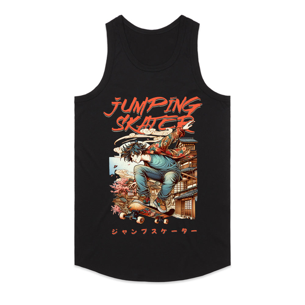 Skyline Shredder: Neo-Japanese Jump Skater Tee