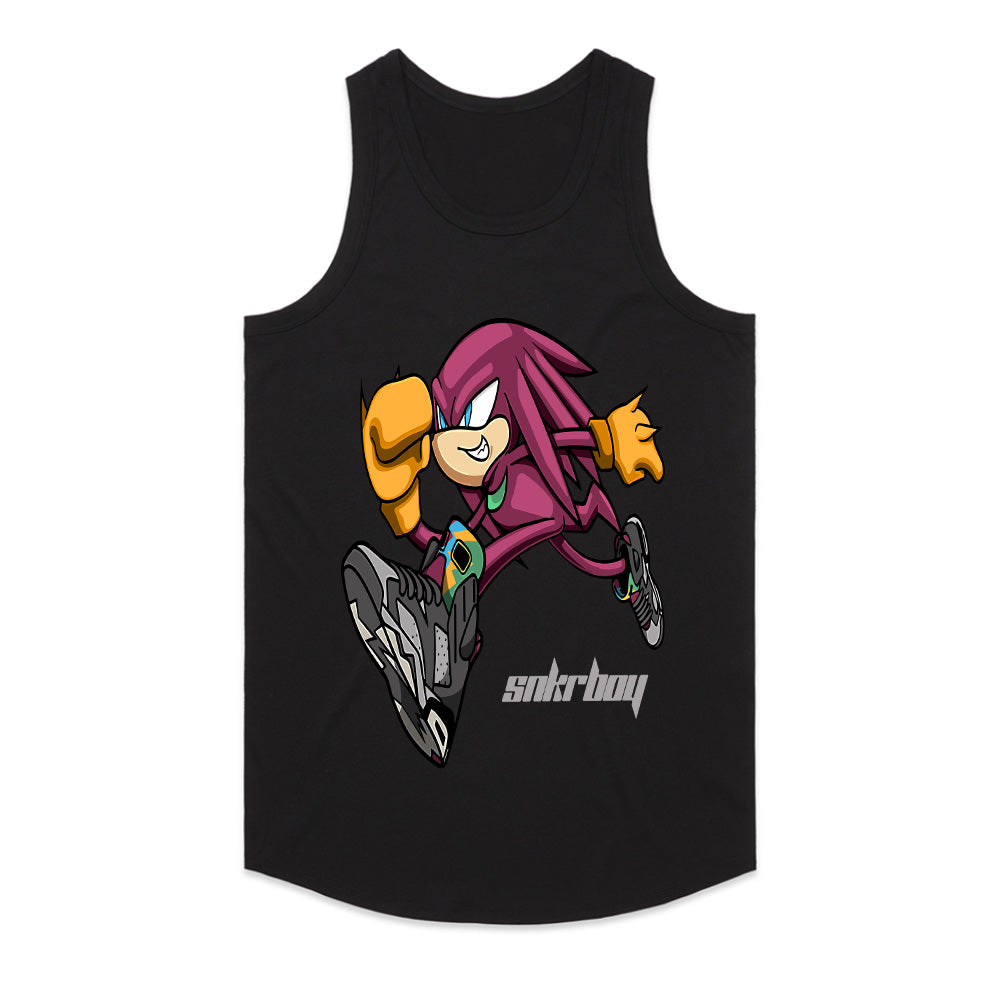 Knuckles 'Snkrboy' Hustle: Retro Gaming Streetwear Tee