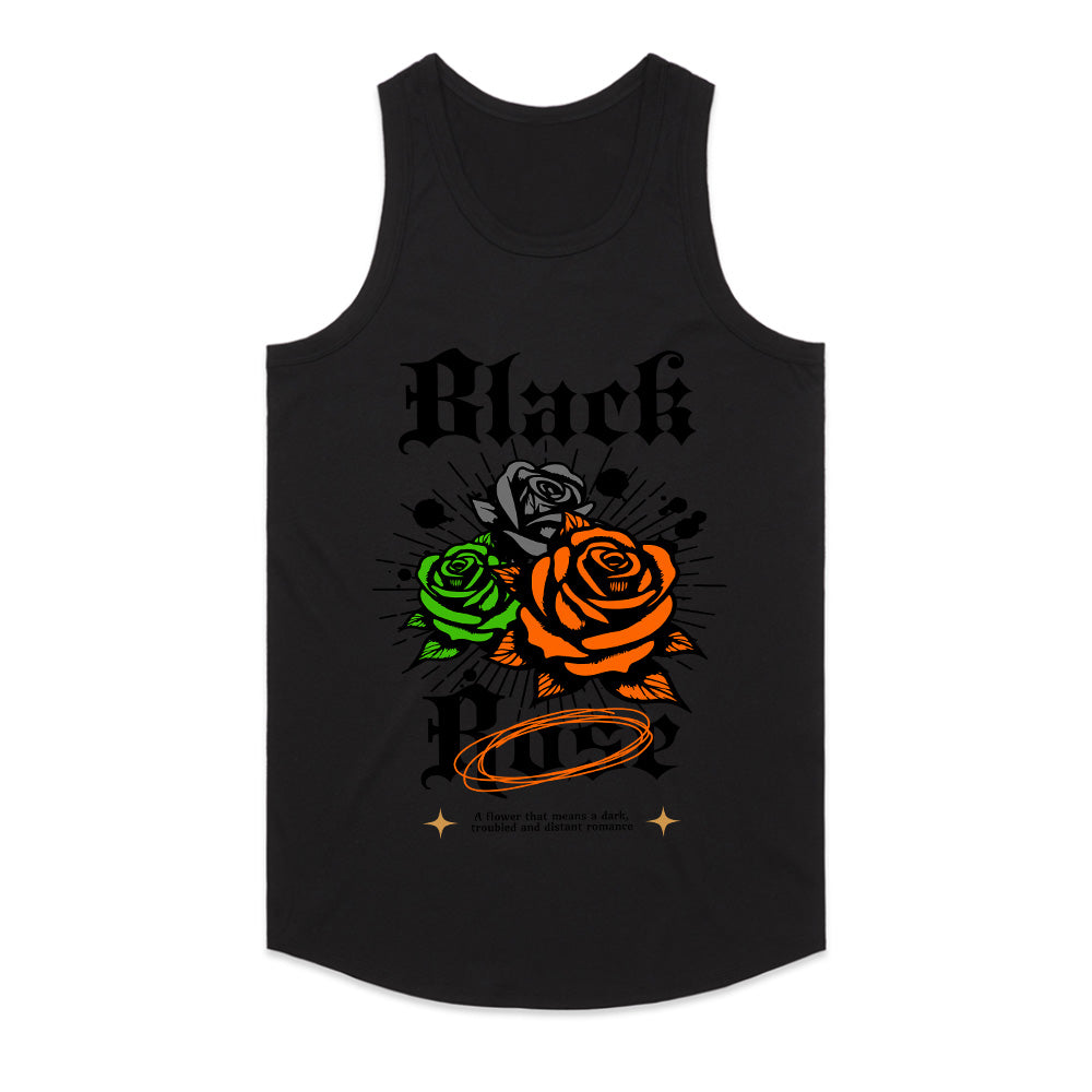 Black Roses: Neon Bloom Streetwear Tee