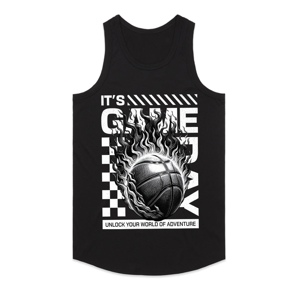 Game Day Ignition: Flaming Basketball Power Tee