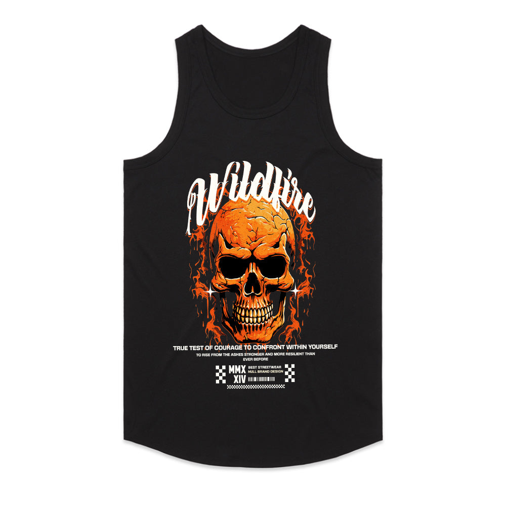 Wildfire Skull: Courage & Resilience Graphic Tee