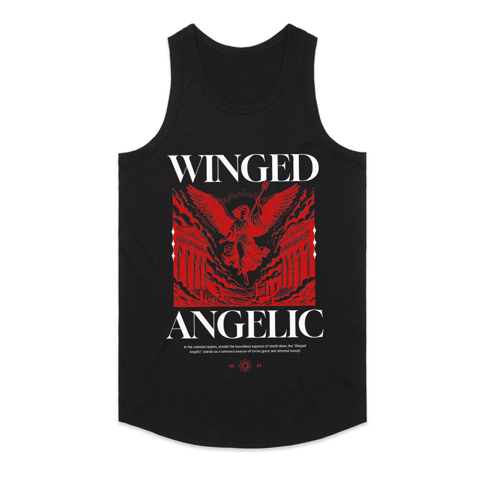 Celestial Vanguard: The Winged Angelic Tee
