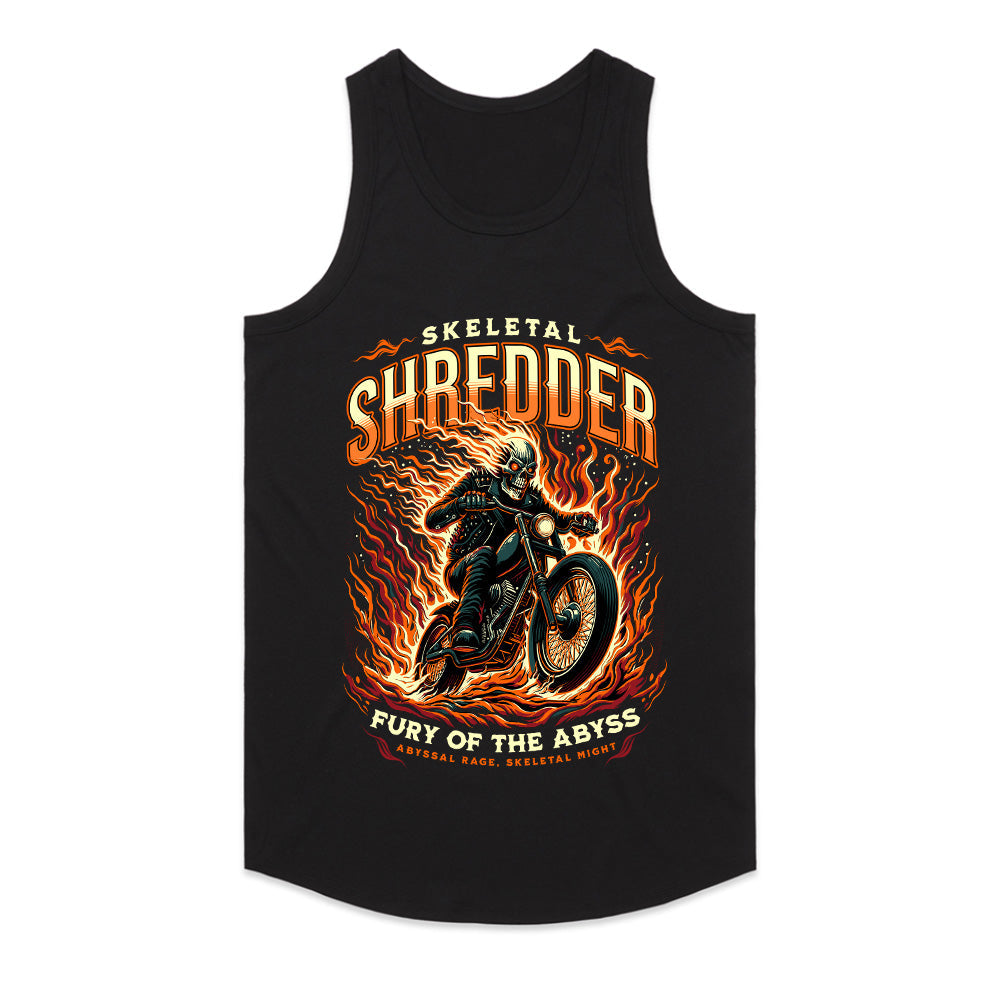 Skeletal Shredder T-Shirt – Fury of the Abyss, Ride the Flames
