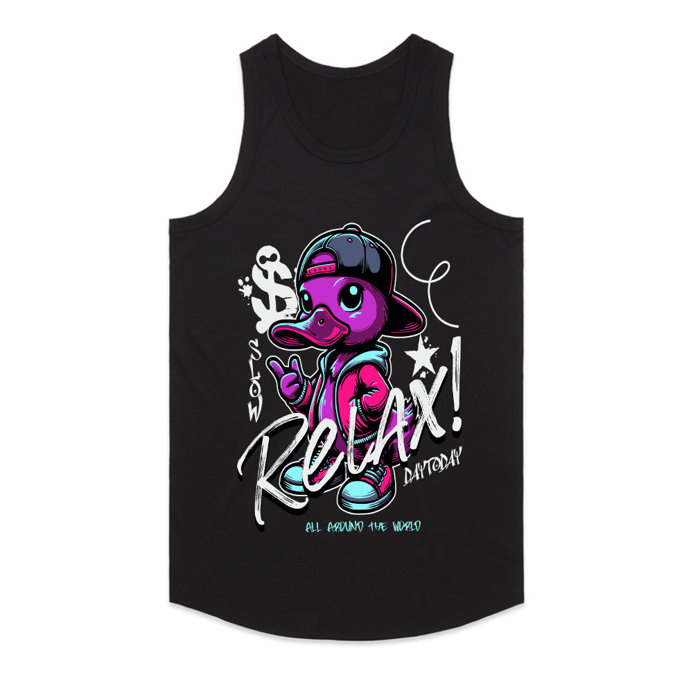 Chill Duck Vibe: 'Relax!' Streetwear Tee