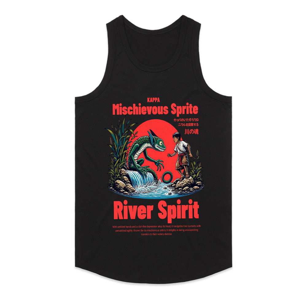 Kappa's Realm: Mischievous River Spirit Graphic Tee